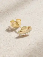 [Alison Lou] Alison Lou - Planet 14-karat Gold Diamond Single Earring - One size One size Gold