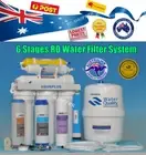 6 Stages RO Reverse Osmosis Water Filter Fluoride Removal + Fittings + Filters