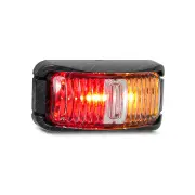 LED Autolamps Red/Amber Side Marker Light Black Base 2 LED Lamp Box of 10