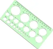 Circle Templates Measuring Geometry Ruler, Shape Stencils Drawing Set, Plastic Geometric Drawing Painting Stencils Oval Templates Scale Drafting Tools for School, Office, Building Formwork, Drawings
