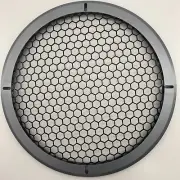12" Full Metal Aluminum Speaker Cover Mesh Grill Car Audio DJ PA Honey Comb Gray