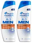 Head &Shoulders Men 2 in 1 Dandruff Shampoo & Conditioner, Bourbon 12.5oz-2 Pack