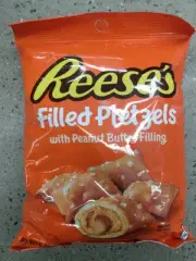 New Exclusive Reeses Filled Pretzels Peanut Butter Crunch Salt Snack Bag 9oz