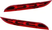 Turn Signal Light For Mustang 2015 2016 2017 Red LED Car Rear Bumper Reflector Tail Brake Lights Rear Fog Lights W/Sequential Turn Signal Turn Signal(Red Lens)