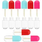 9 Pcs Lip Gloss Tube Empty Liquid Lipstick Container Sample Bottles