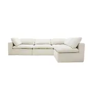 [James Lane] Cloud Deep Muse Flax Modular Sofa - 4 Piece