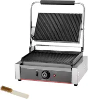 Parrilla de contacto para paninis comerciales Prensa para sándwiches grande