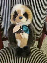 Charlie Bears - Roberto 2024 Plush Collection Standing Panda Nwt Brand New