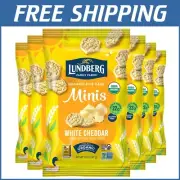 Thin & Crispy Organic Rice Cake Minis with Cheddar - 6 Packs from Family Farms