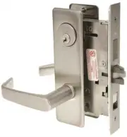 ML2048 Mortise Entrance Lever Lockset, Satin Chrome