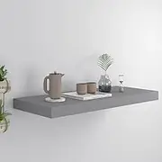 Floating Wall Shelf Grey 60x23.5x3.8 cm MDF,Wall Shelves & Ledges 1.9KG-323853