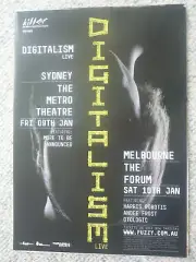 DIGITALISM JANUARY 200? AUSTRALIAN TOUR POSTER MINT