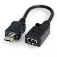 在飛比找PChome24h購物優惠-Cable USB2.0訊號轉接線Micro5(公)-Min