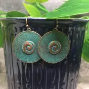 1.5” Bronze-tone Earring Set Bohemian Retro Drop Dangle Hook New Free Ship 7111