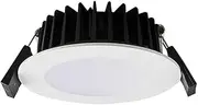 Sal 10W 3/4200/5.7K Round Fixed Int Driver Cutout SMD LED Downlight, White, 92 mm