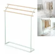 3 Tier Metal Towel Bar Stand Freestanding Towel Rack Storage Holder Dry Rack