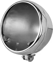 HDBUBALUS Motorcycle 7" Headlight Housing 7 Inch Head Lamp Bucket Fit for Harley Dyna Softail FX Custom Sportster XL Chrome