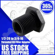 1/2"-28 to 3/4"-16 Fuel Oil Filter Adapter Solvent Cleaning Automotive Threaded