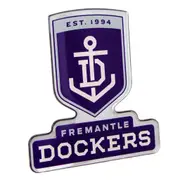 Fremantle Dockers Freo AFL Lensed Chrome Decal Badge - Cars, Bikes, Laptops, Most Things