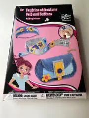 New Felt and Buttons Crafts Bag For Kids Set