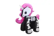 1.2m Unicorn Skeleton Halloween Inflatable LED Lights Outdoor Display