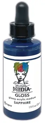 Dina Wakley Media Gloss 2oz Dropper Style-Sapphire 5A002FRM-86994