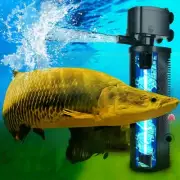 600GPH UV Aquarium Filter for 100-300 Gal Tank, Large Fish Turtle Tank Green ...