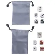 Professional Backgammon Gaming Pearls Dices Set Acrylic Build Elegant Dices Set