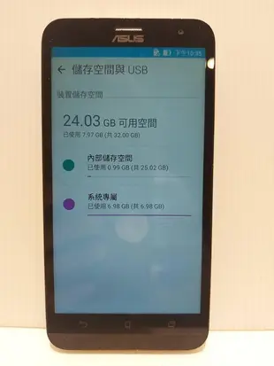 螢幕有亮點 背蓋有破損蓋 華碩 ASUS ZenFone 2 Laser ZE550KL Z00LD 2G/32G 金1