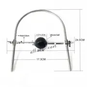U Shape Stainless Steel Slaver Neck Collar Ring Silicone Open Mouth Ball Gags