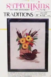 Studio 12 Stitchkins Mini Fleur Duck Decoy Kits Instant Stitchery Traditions Kit