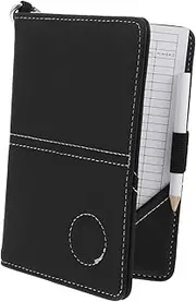 ifundom Golf Scorecard Holder Simple Style Scorecard Practical Pu Leather for Golfers