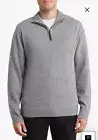 NWT Rodd & Gunn Jack's Bay Quarter Zip Sweater Size Large Color Cloud