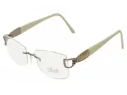 Silhouette eyeglasses Swarovski Crystal 51/18/130 Limelight Ivory 6760-6052*