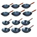 Non-Stick Wok Pan Uncoated Gas Cooking Universal Frying Pan Stir Fry Pan Chinese