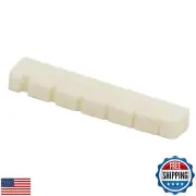 Miwayer 4/5/6 String Electric Bass Bone Bridge Nut Flat Bottom Pre-Slotted Ma