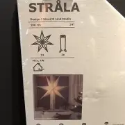 Ikea STRALA Star Pendant Lamp Shade Hanging Light Shade White 39” Brand New