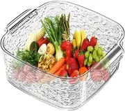 Fruit Washing Bowl with Strainer - Fruit Colander,Multi-Functional Kitchen Colander, Drainage Basket Bowl Strainer for Soak, Wash, and Drain Vegetables, Fruit and Pasta