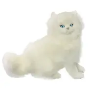 Bocchetta Plush Toys Pearl White Persian Cat Sitting