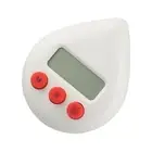 Black/Blue Energy Saver Three Color Waterproof Digital Timer 5.9x7.5x1.6cm
