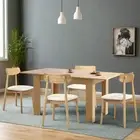 Orebello Extendable 120-160cm Dining Table Set | 5-7 Seater Premium Modern Di...