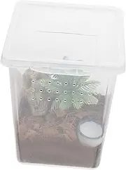 1 Set Transparent Spider Enclosure Box Compact Pet Habitat for Jumping Spiders Easy Maintenance Secure Design for Home Office Use for Spaces