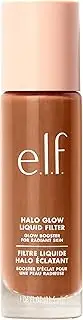 [e.l.f.] Halo Glow Liquid Filter, Complexion Booster For A Glowing, Soft-Focus Look, Infused With Hyaluronic Acid, Vegan & Cruelty-Free, 6 Tan/Deep
