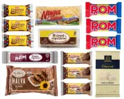 Romanian Halva, Nougat, Rom Chocolate, Eugenia, Batonul Copilariei