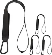 GREENADSCAPE Portable Stroller Straps for Toddlers 4pcs Baby Toy Straps Comfortable Fit Secure Leash for Pram Black