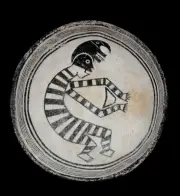 Anasazi Mimbres Replication Bowl Serpent Dancer