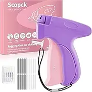 Mini Sewing Kit - Handheld Clothing Micro Label Gun - Needle Gun Holder, 1000 Pieces of 6-pin, Black, and White Fasteners Each