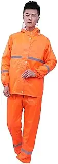 [kowaku] Reflective Raincoat Rain Pants,with Reflective Strip Rain Jacket,for Camping