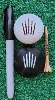 Aim Point Golf Ball Stencil
