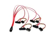 StarTech.com 50cm Internal Serial Attached SCSI Mini SAS Cable - SFF8087 to 4x SFF8482 - First End: 1 x 36-pin SFF-8087 Mini-SAS